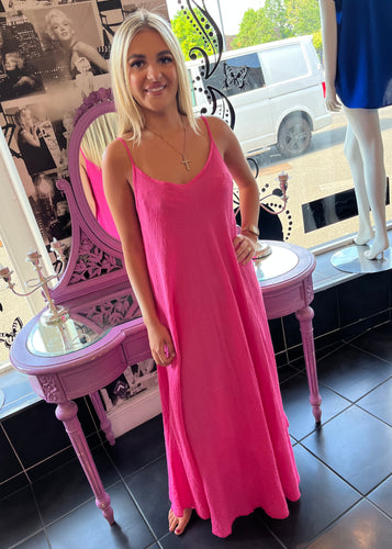 CARMEL Maxi Dress in Pink